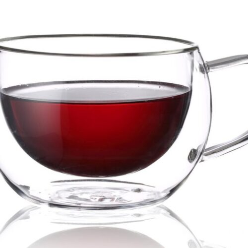 Filiżanka termiczna szklanki podwójne szkło 300 ml