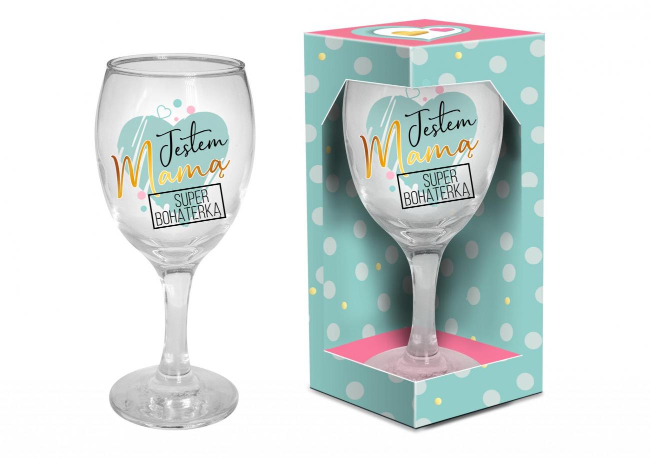kieliszek do wina 220ml JESTEM MAMĄ