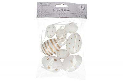 Zawieszka jajko 8szt. 4-6cm