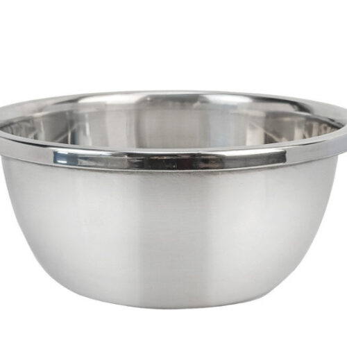 Miska stalowa srebrna 24 x 9cm