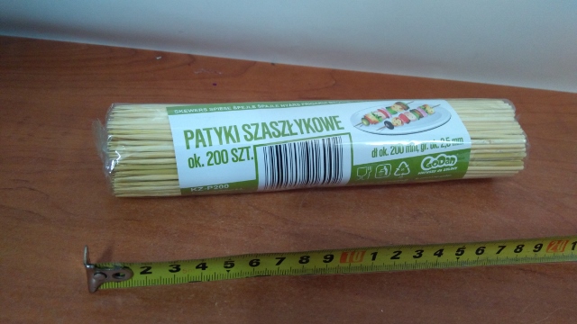 patyki do szaszłyków 200szt 20cm KZ-P200 - obrazek 4
