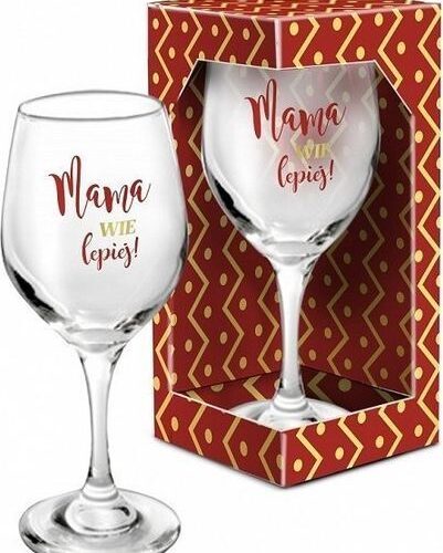 Kieliszek do wina 220ml "Mama wie lepiej"