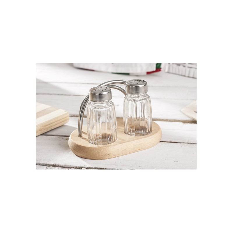 Przyprawnik szklany z serwetnikiem President Line