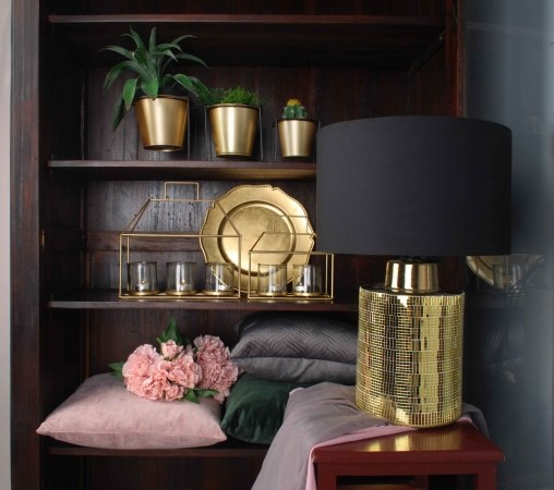 SWEN GOLD osłonka na stojaku 16xh16cm - obrazek 2