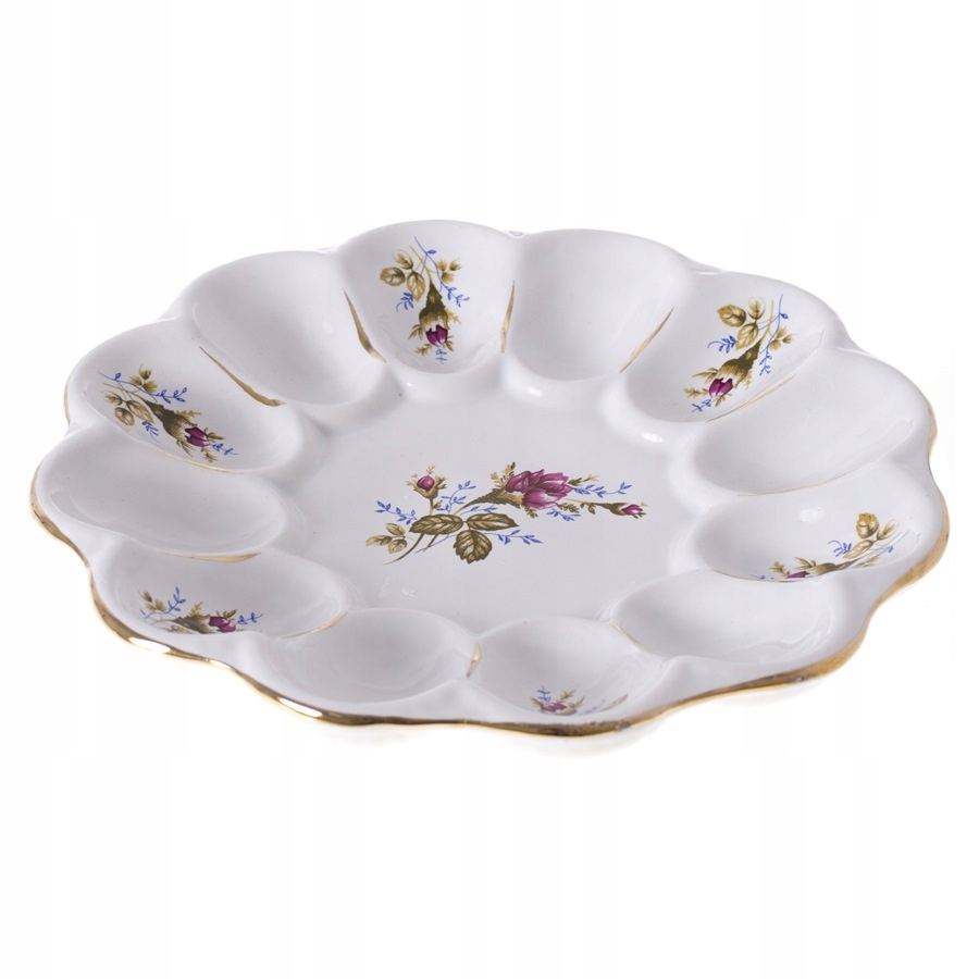 Talerz ceramiczny na jajka RÓŻA - obrazek 2