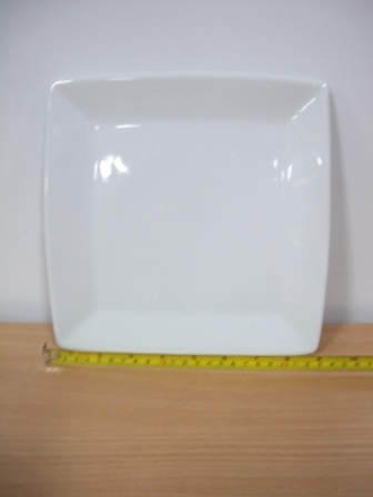 Talerz porcelanowy kwadratowy 20x20