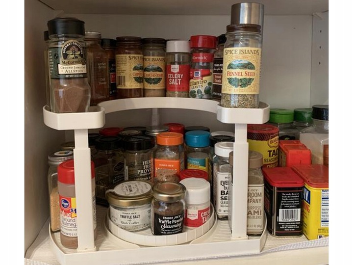 Organizer na pojemniki półka na przyprawy obrotowy - obrazek 5