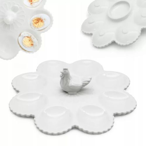 Talerz ceramiczny na jajka 23cm