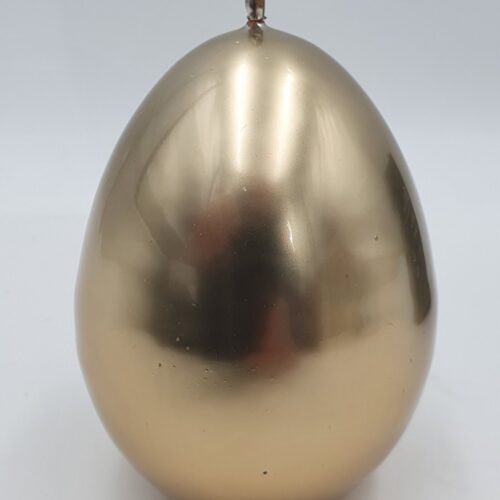 Świeca jajko lustrzane 70/90mm złote