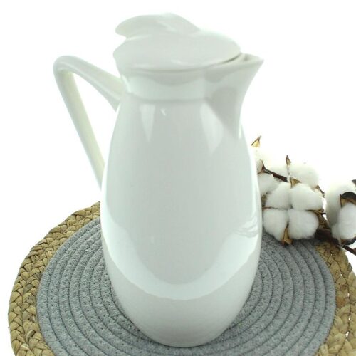 Dzbanek, dzbanuszek ceramiczny z przykryciem 22cm. 1300ml.