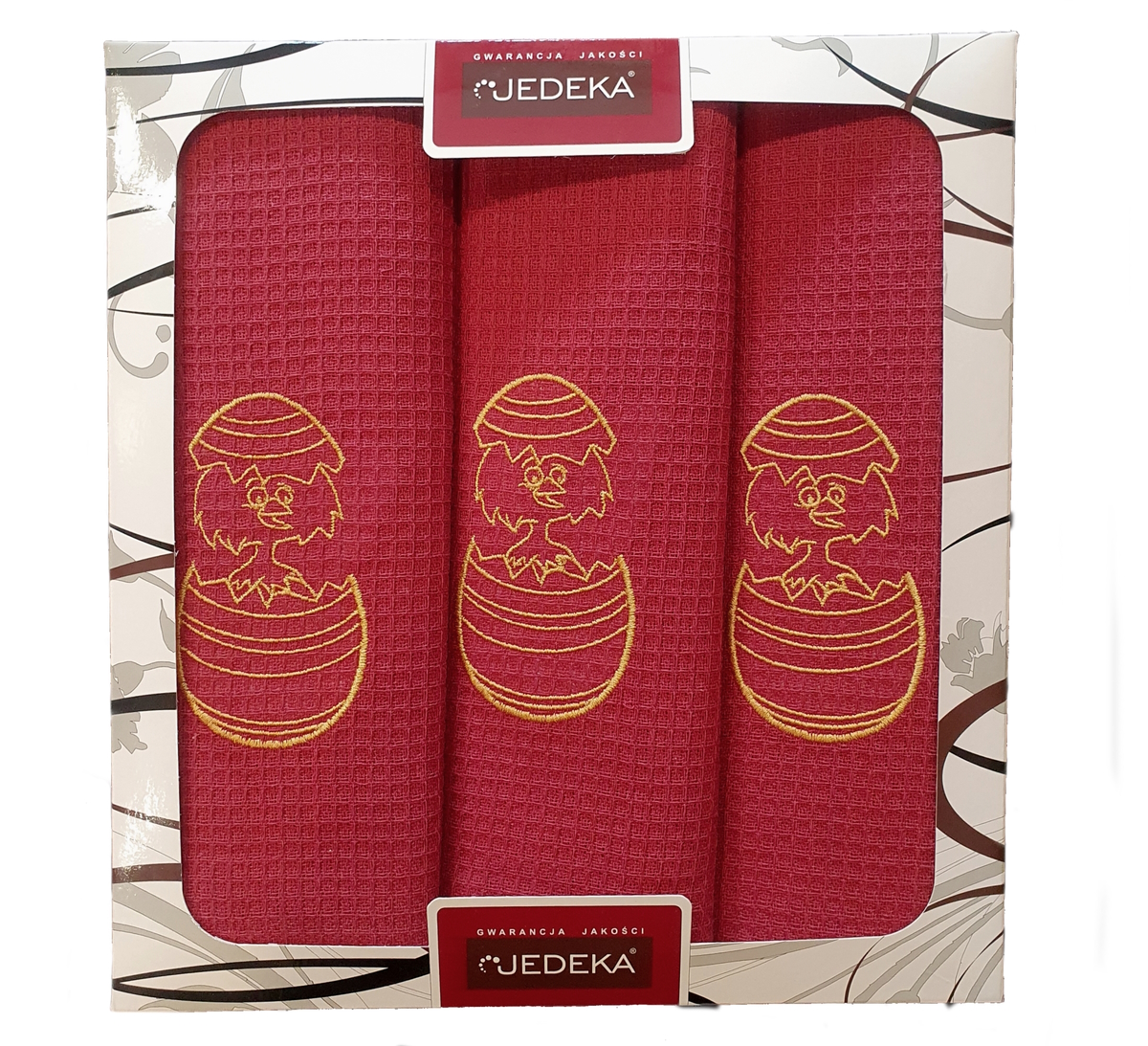 Komplet ścierek Wielkanoc 3szt. 45x60cm - Haft - obrazek 2