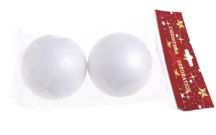 kulka styropianowa 9,5cm, 2szt 22CAN009