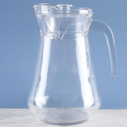 Dzbanek szklany z plastikową pokrywką 1300 ml