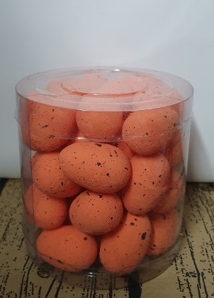 Jajka w kloszu 3cm POMARAŃCZOWE 36 szt