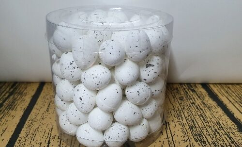 Jajka w kloszu 2cm BIAŁE 100szt