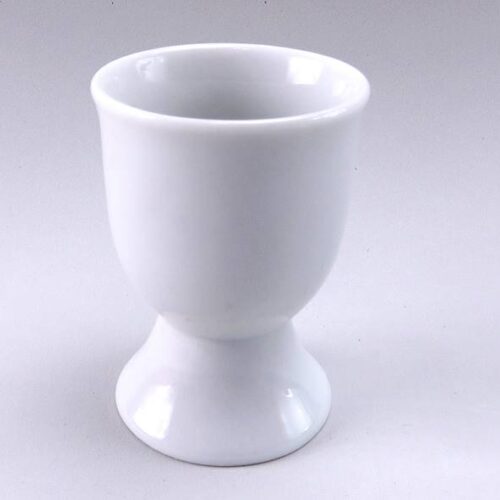 Kieliszek ceramiczny na jajka 5 x 7cm biała porcelana