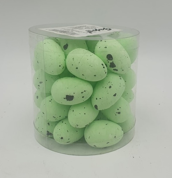 Jajka w kloszu 2,5cm jasno zielone 36 szt
