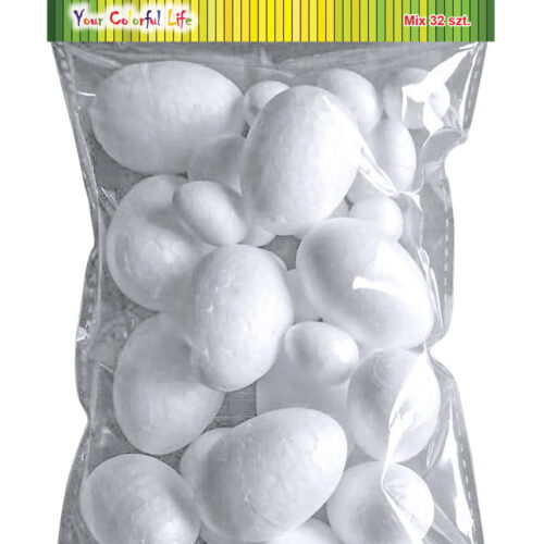 Jajka styropianowe mix rozmiarów 32szt.