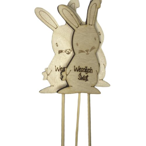 Pik drewniany 3szt. ZAJĄCZEK